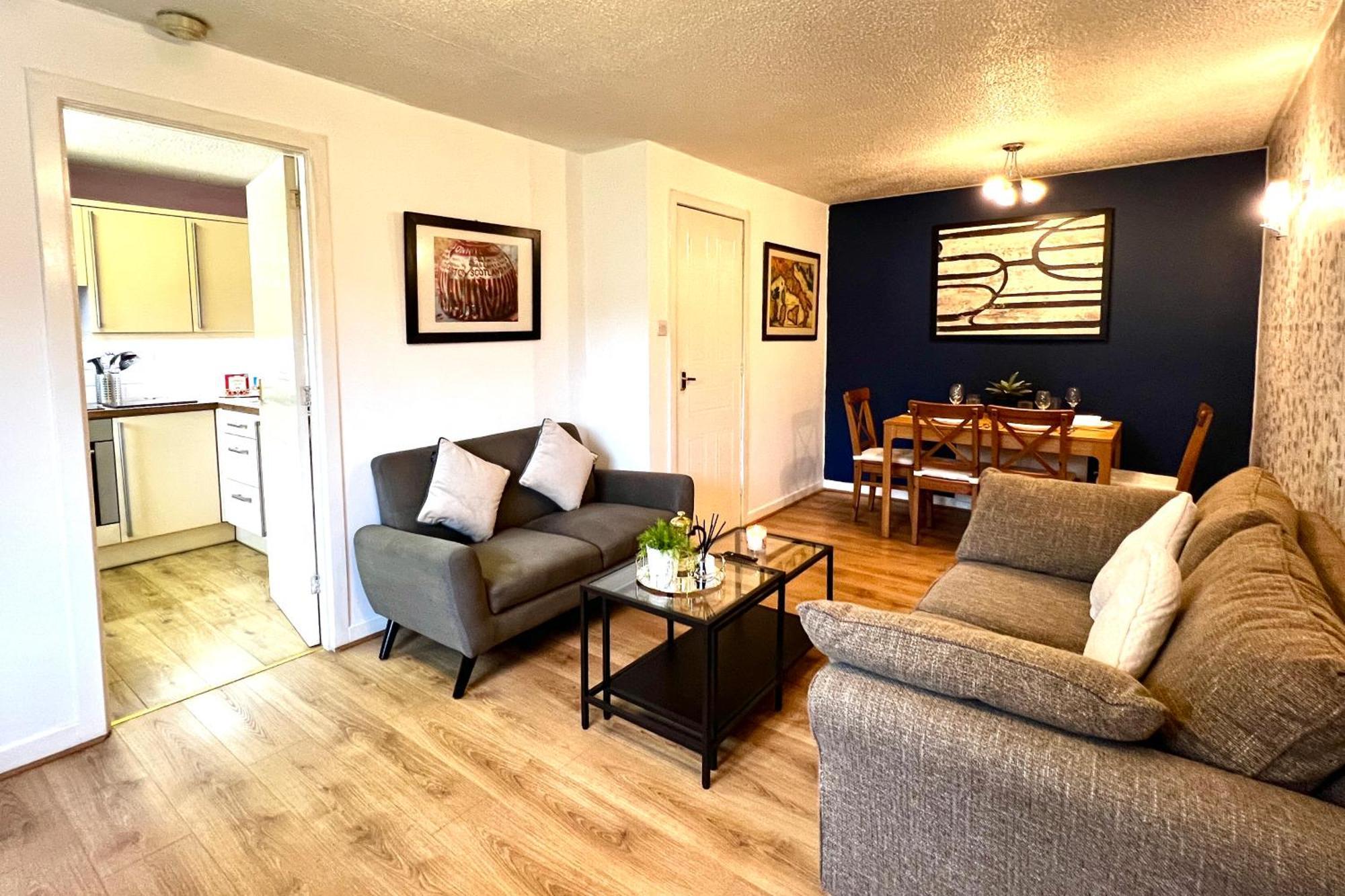 グラスゴーGround Floor Flat With Free Parking & Wifiアパートメント エクステリア 写真